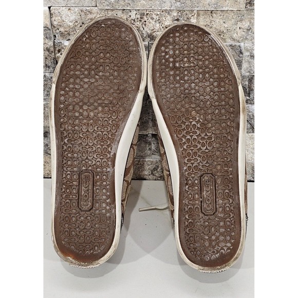 Vintage Coach Barrett Signature C khaki Sneaker Women's Size 7.5 Q322 - Picture 5 of 6